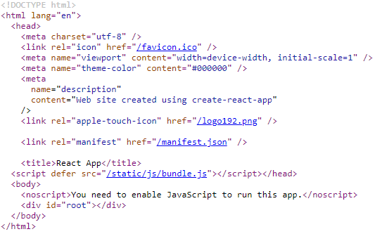 Source code screen grab